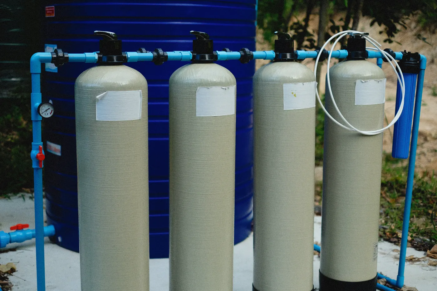 Borehole water system installation